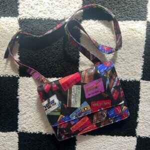 Nicole Miller vintage 1990s shoulder bag in credit card print rare